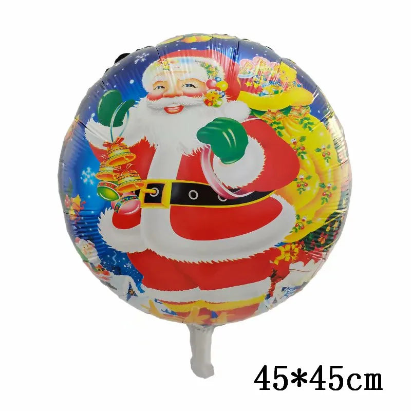 Foil Balloons - Snowman Santa Claus Balloons Christmas Tree Decoration Home Xmas Party New Year