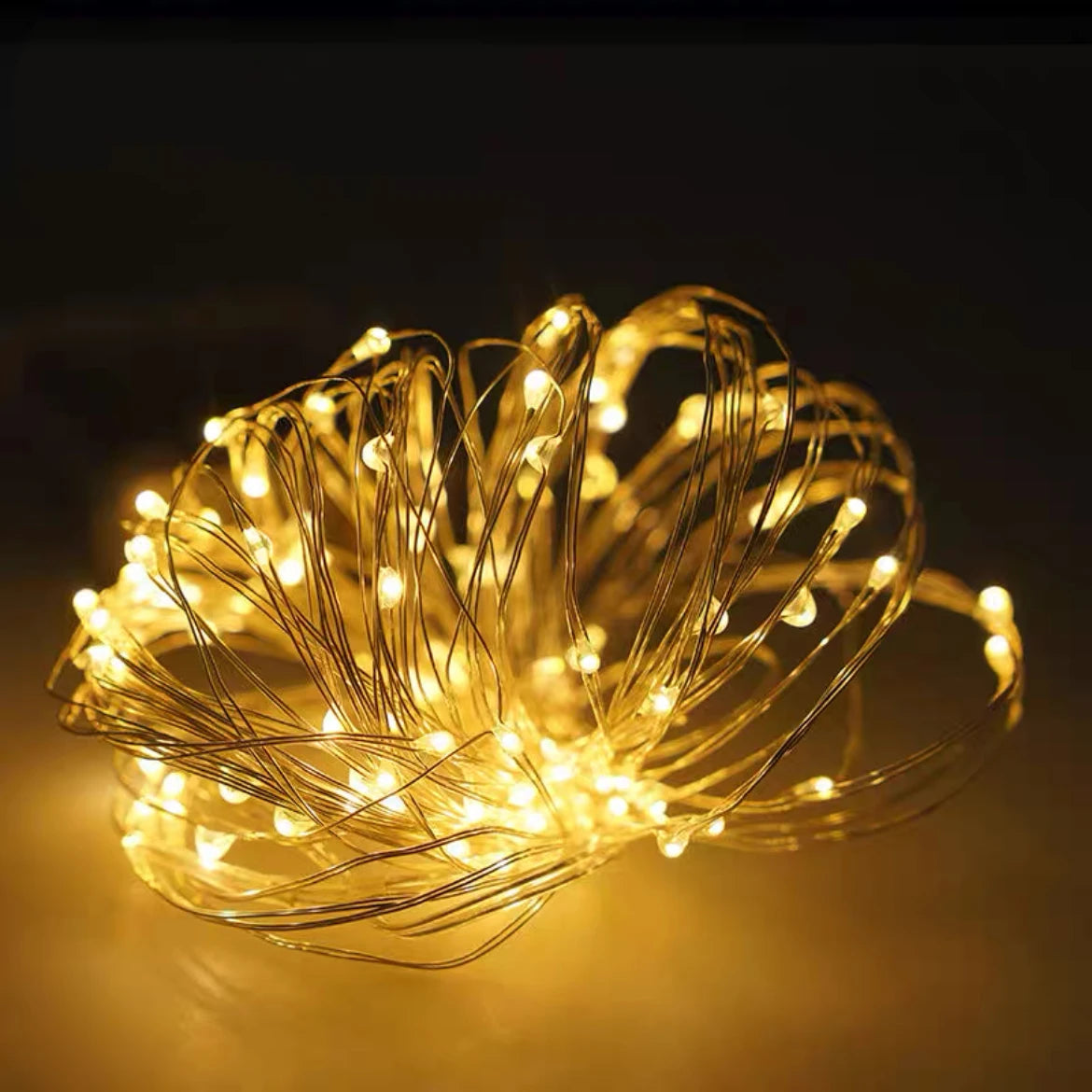 Fairy Lights Battery Operated Centrepiece Table Decorations Party Christmas Copper Wire String Lights Battery Powered