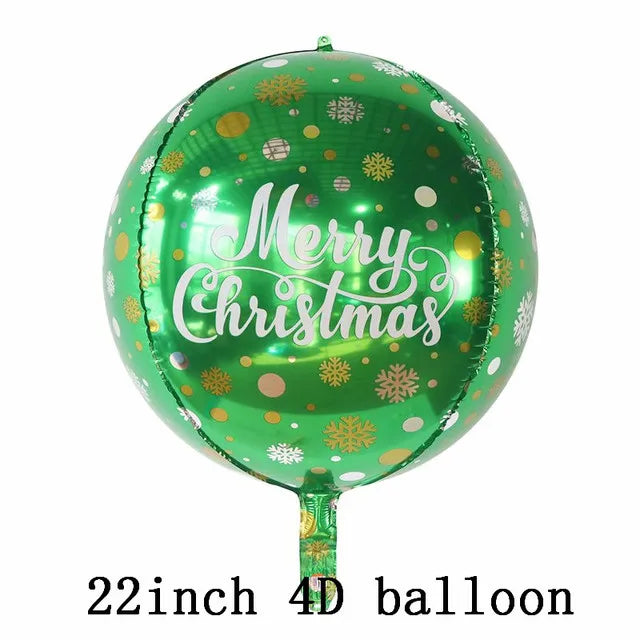 Foil Balloons - Snowman Santa Claus Balloons Christmas Tree Decoration Home Xmas Party New Year