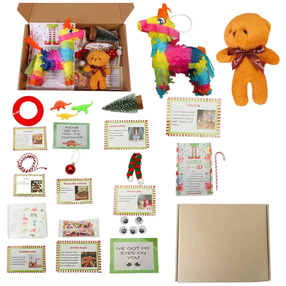 2024 Elf Kit 12/24 Days of Christmas Fun Elf Activities Props Elf on The Shelf Kit Gift for The Children Or Friends and Family