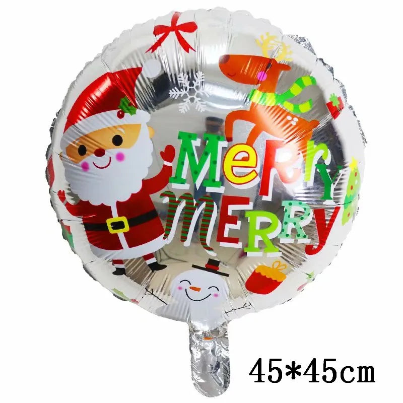 Foil Balloons - Snowman Santa Claus Balloons Christmas Tree Decoration Home Xmas Party New Year