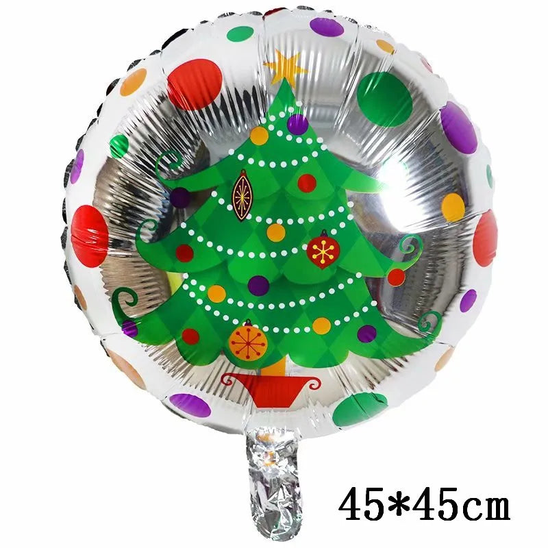 Foil Balloons - Snowman Santa Claus Balloons Christmas Tree Decoration Home Xmas Party New Year