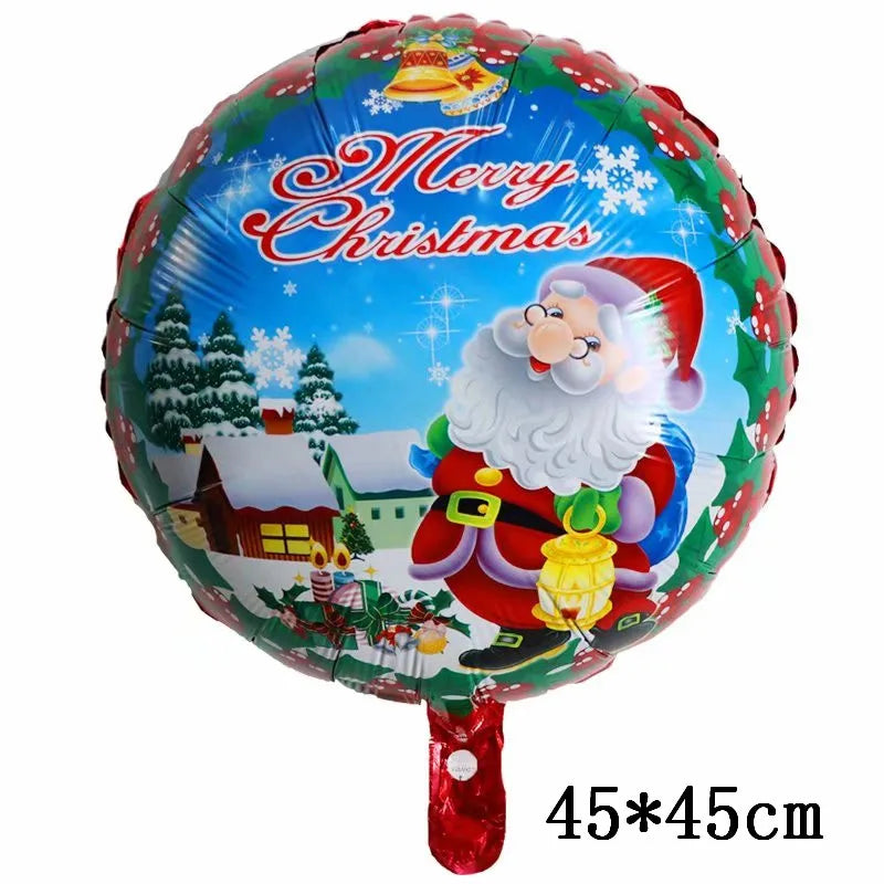 Foil Balloons - Snowman Santa Claus Balloons Christmas Tree Decoration Home Xmas Party New Year