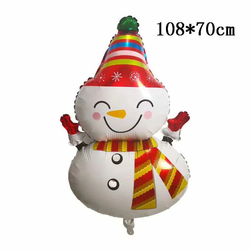 Foil Balloons - Snowman Santa Claus Balloons Christmas Tree Decoration Home Xmas Party New Year