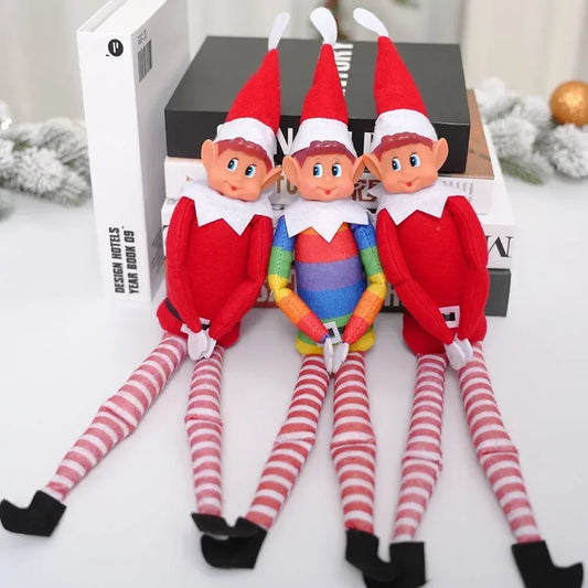 Christmas Elf Behaving Behavin Badly Plush Toy Novelty Long Bendy Naughty Boy Elf on The Shelf Christmas Elves Doll Kids Gift