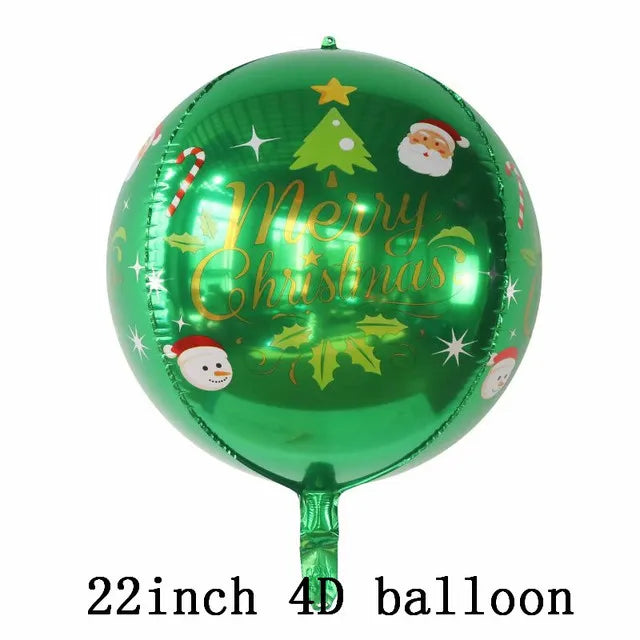 Foil Balloons - Snowman Santa Claus Balloons Christmas Tree Decoration Home Xmas Party New Year