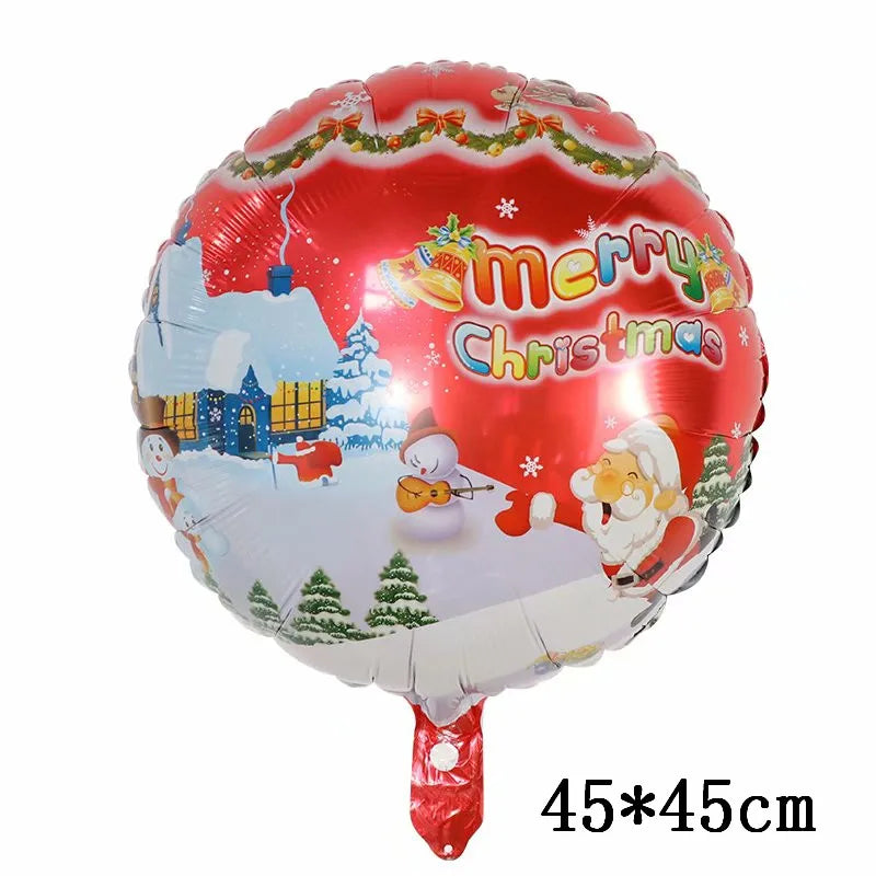 Foil Balloons - Snowman Santa Claus Balloons Christmas Tree Decoration Home Xmas Party New Year