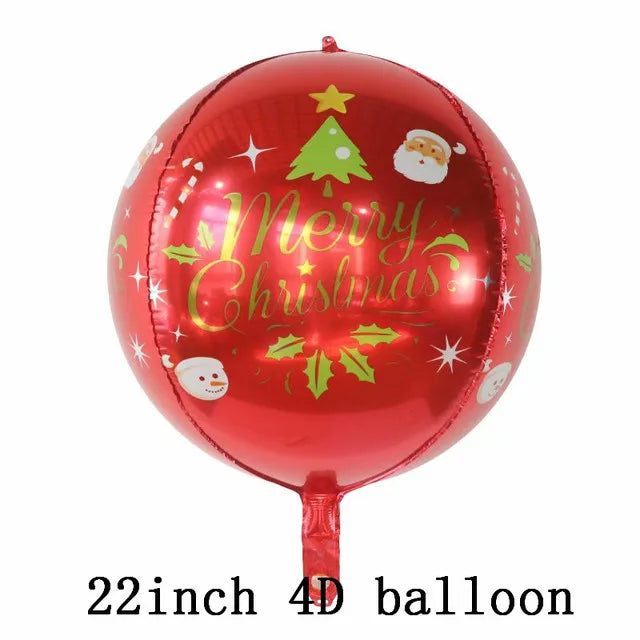 Foil Balloons - Snowman Santa Claus Balloons Christmas Tree Decoration Home Xmas Party New Year