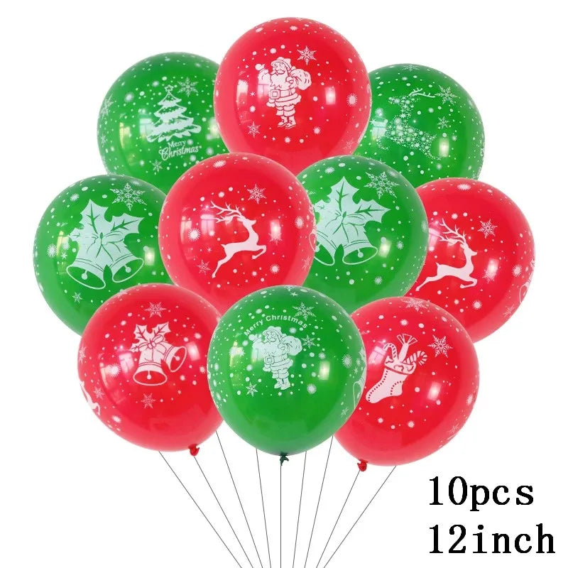 Foil Balloons - Snowman Santa Claus Balloons Christmas Tree Decoration Home Xmas Party New Year