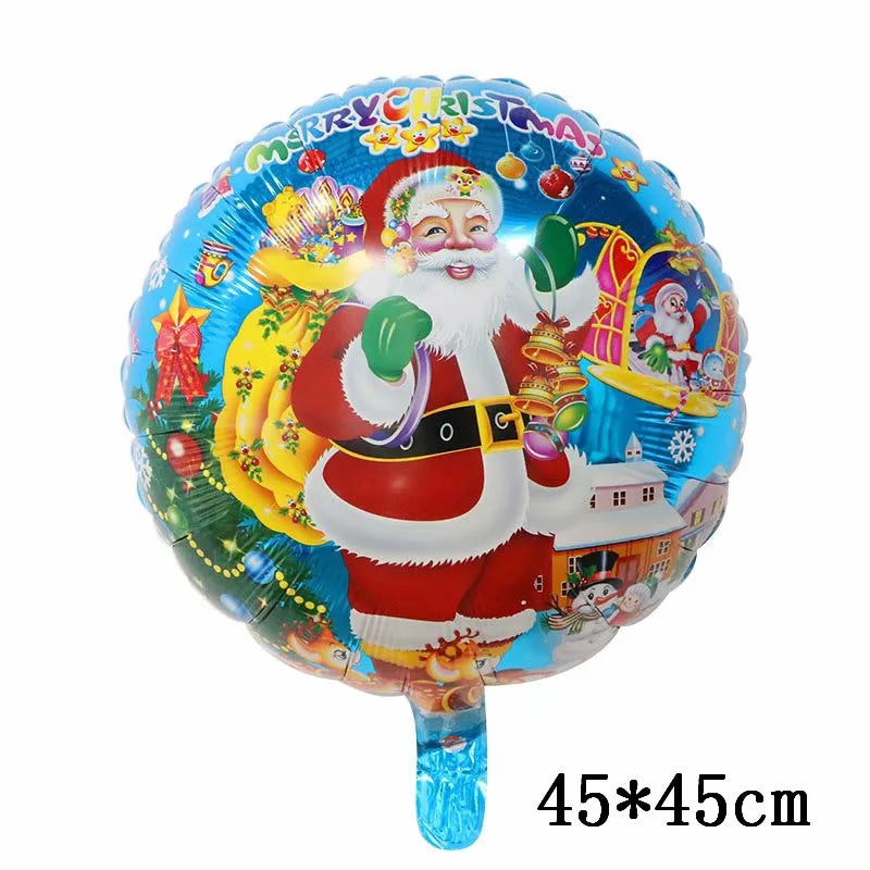 Foil Balloons - Snowman Santa Claus Balloons Christmas Tree Decoration Home Xmas Party New Year