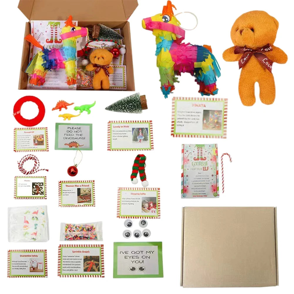 2024 Elf Kit 12/24 Days of Christmas Fun Elf Activities Props Elf on The Shelf Kit Gift for The Children Or Friends and Family