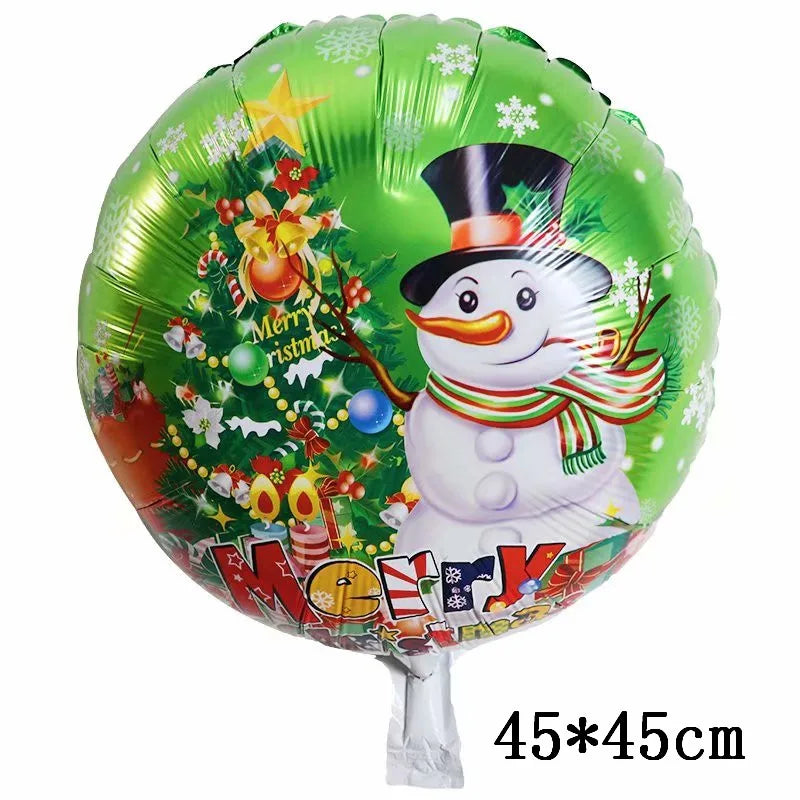 Foil Balloons - Snowman Santa Claus Balloons Christmas Tree Decoration Home Xmas Party New Year