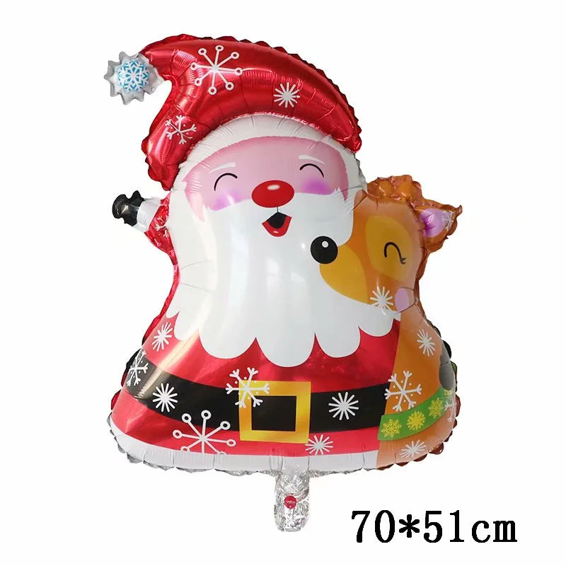 Foil Balloons - Snowman Santa Claus Balloons Christmas Tree Decoration Home Xmas Party New Year