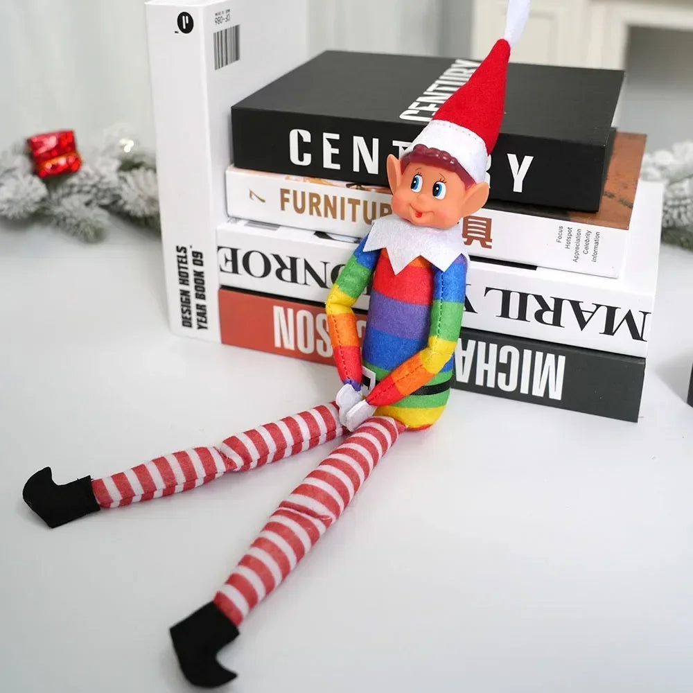 Christmas Elf Behaving Behavin Badly Plush Toy Novelty Long Bendy Naughty Boy Elf on The Shelf Christmas Elves Doll Kids Gift