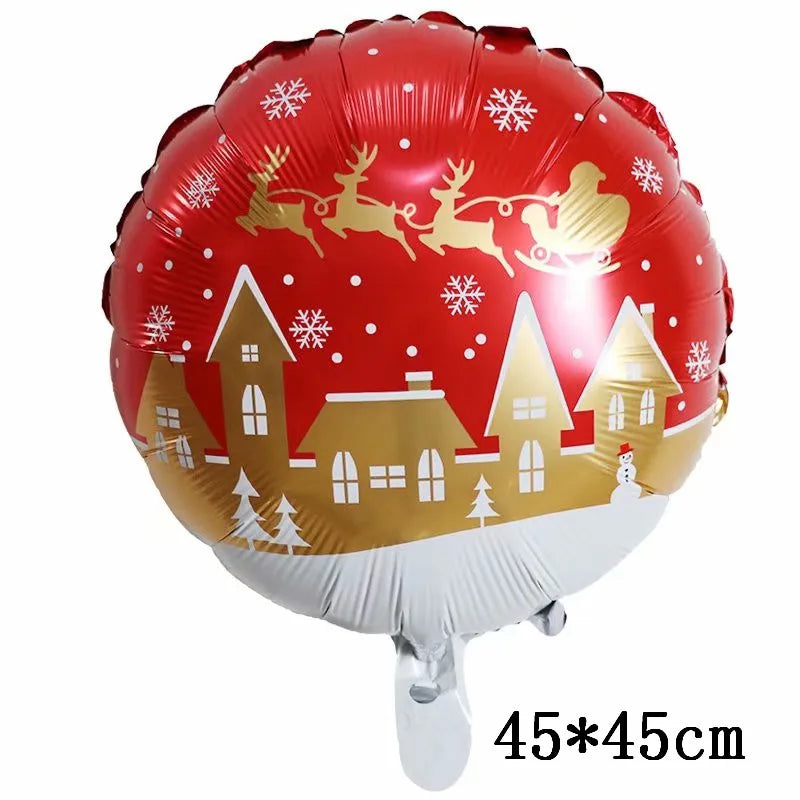 Foil Balloons - Snowman Santa Claus Balloons Christmas Tree Decoration Home Xmas Party New Year