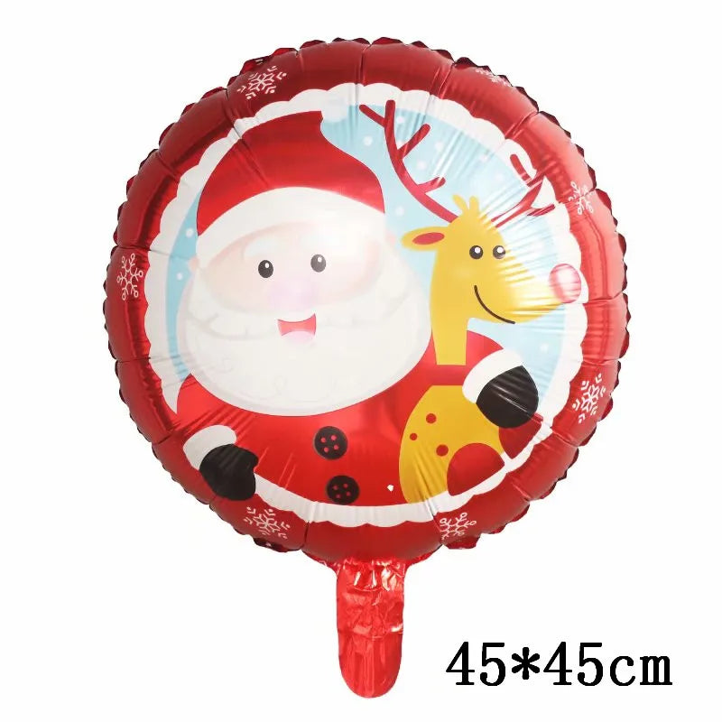 Foil Balloons - Snowman Santa Claus Balloons Christmas Tree Decoration Home Xmas Party New Year