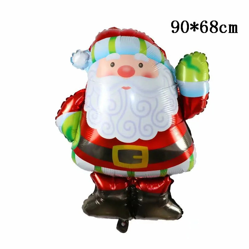 Foil Balloons - Snowman Santa Claus Balloons Christmas Tree Decoration Home Xmas Party New Year