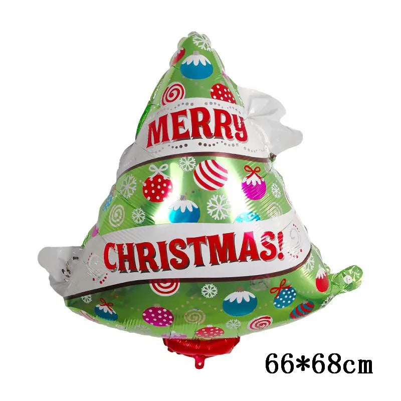 Foil Balloons - Snowman Santa Claus Balloons Christmas Tree Decoration Home Xmas Party New Year