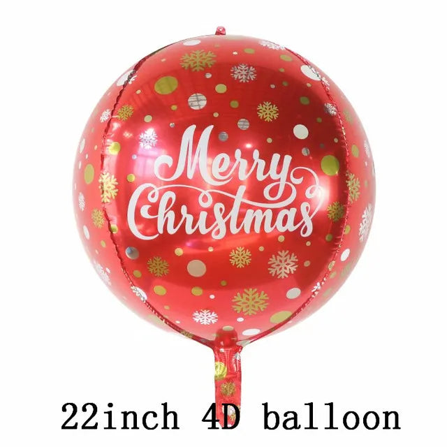 Foil Balloons - Snowman Santa Claus Balloons Christmas Tree Decoration Home Xmas Party New Year