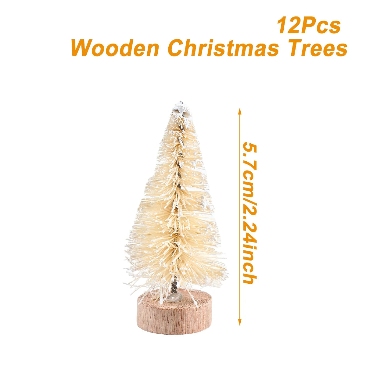 Artificial Mini Wooden Christmas Tree Blue Green White Gold Tower Pine Small Sisal Christmas Tree Tabletop Ornament Decor