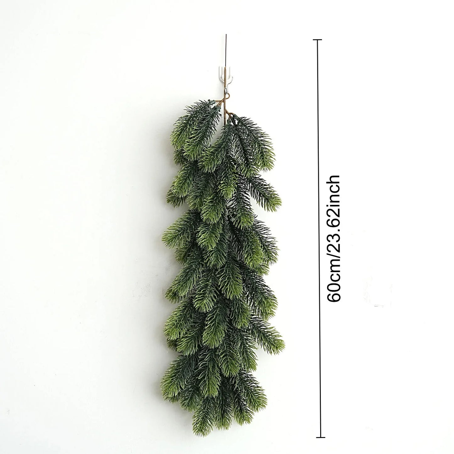 Artificial Pine Needles Branches Christmas Fake Snowy Pine Picks Twigs Winter Sprays Greenery Stems for Xmas Tree Garlands Decor