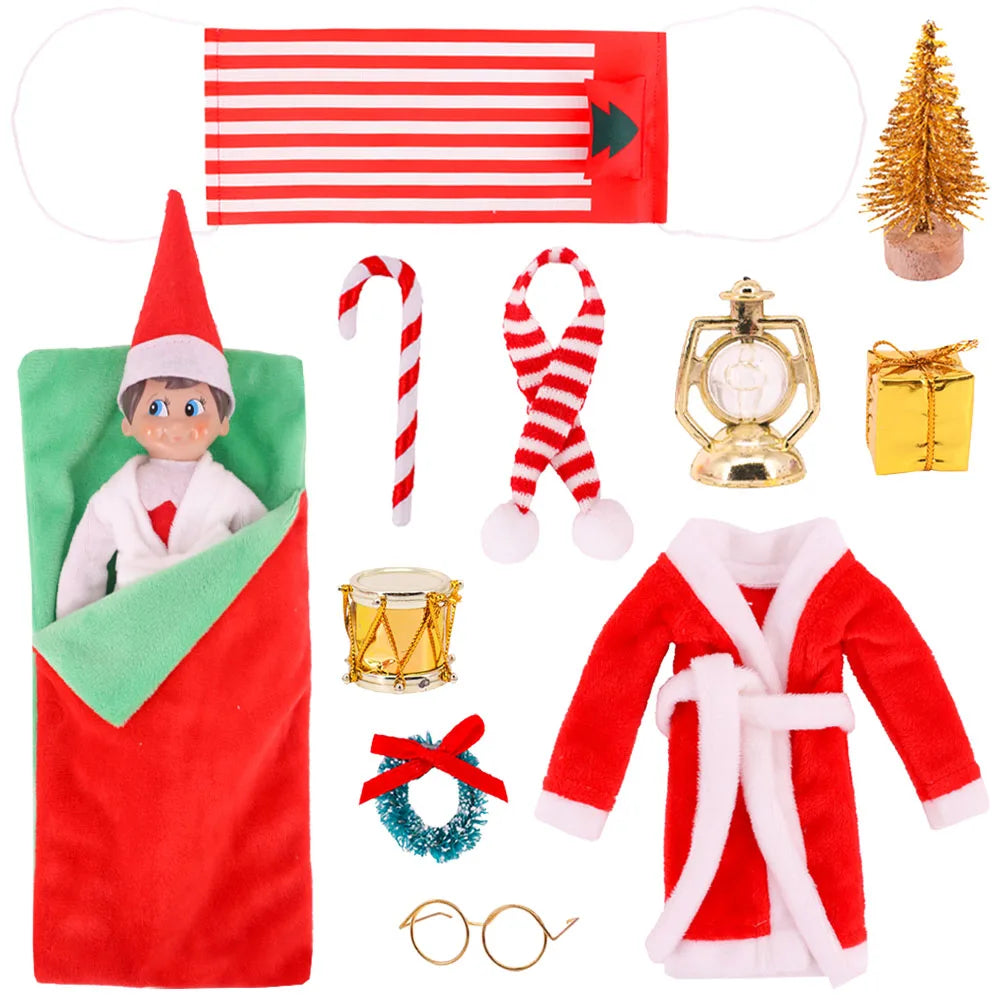 Elf On The Shelf Doll Accessories Set For barbie Doll Clothes Dress,Toys For Girls,Free Shipping,Christmas Gift