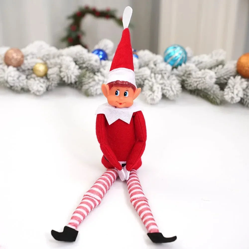 Christmas Elf Behaving Behavin Badly Plush Toy Novelty Long Bendy Naughty Boy Elf on The Shelf Christmas Elves Doll Kids Gift