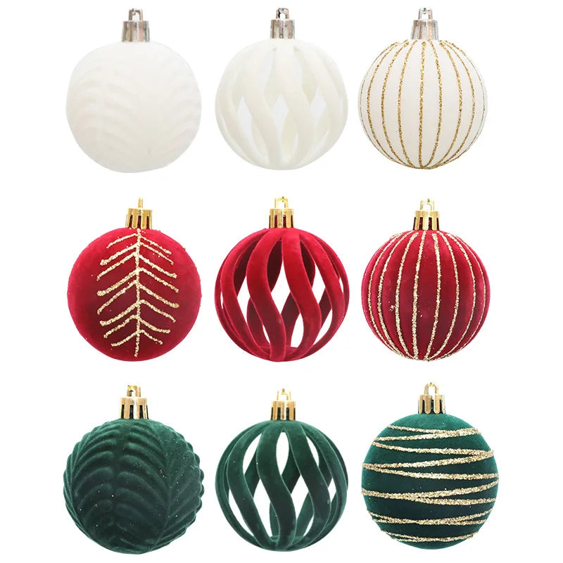 6pcs/box Christmas Balls Christmas Tree Hanging Ornaments High Quality Xmas Tree Ball Christmas Decoration 2024 Noel Navidad