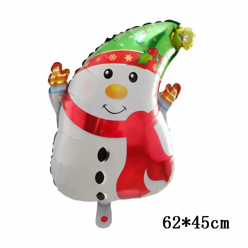 Foil Balloons - Snowman Santa Claus Balloons Christmas Tree Decoration Home Xmas Party New Year