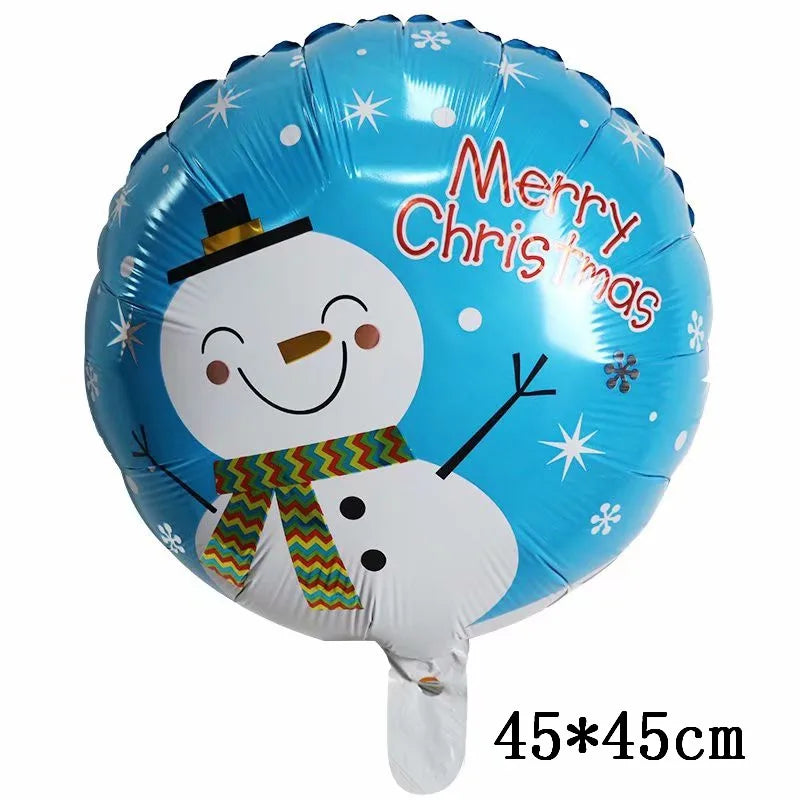 Foil Balloons - Snowman Santa Claus Balloons Christmas Tree Decoration Home Xmas Party New Year