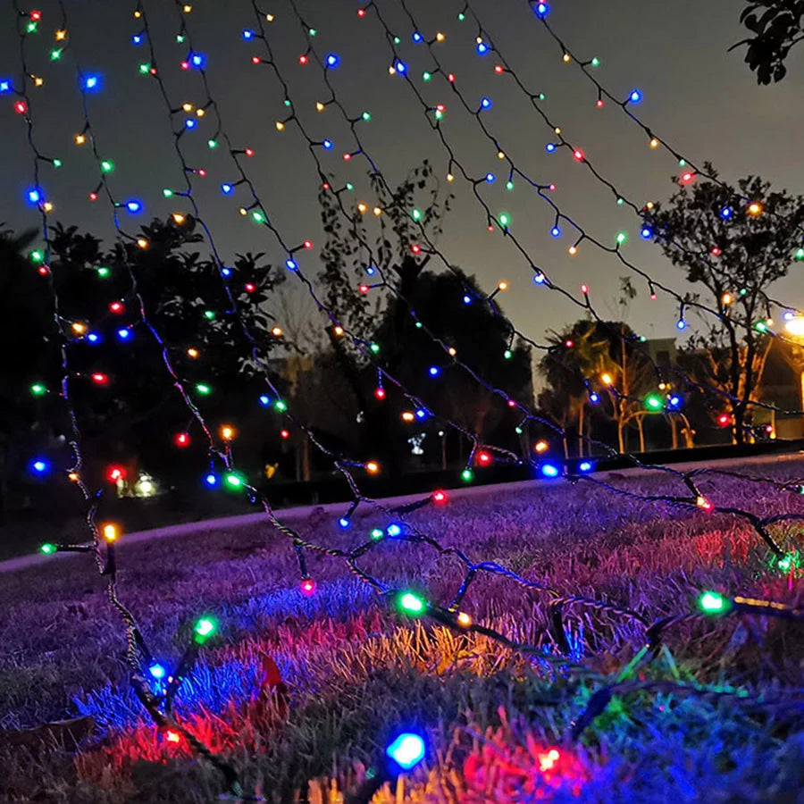 20M 30M 50M Waterproof LED String Lights Outdoor 8 Modes Christmas Garland Fairy Lights for Garden Party Wedding Xmas Tree Decor