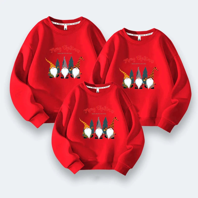 Christmas Family Sweaters Merry Xmas Jersey Mother Father Daughter Son Matching Outfit Women Men Sweatshirt Kids Boy Girl Jumper