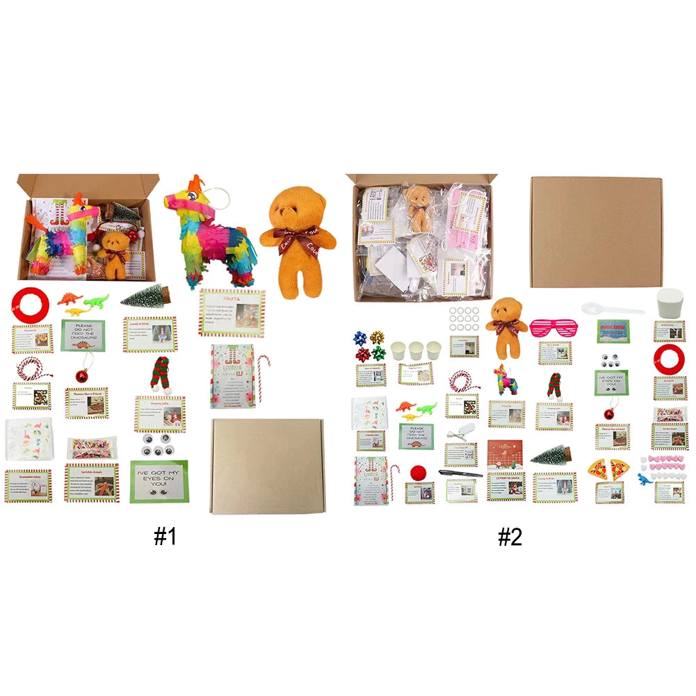 2024 Elf Kit 12/24 Days of Christmas Fun Elf Activities Props Elf on The Shelf Kit Gift for The Children Or Friends and Family