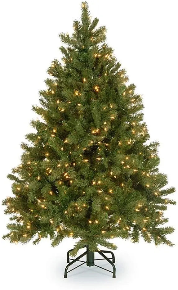 Pre-Lit 'Feel Real' Artificial Full Down swept Christmas Tree, Green, Douglas Fir, White Lights, Includes  Christmas